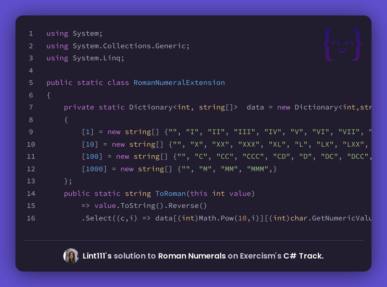 lint111-s-solution-for-roman-numerals-in-c-on-exercism