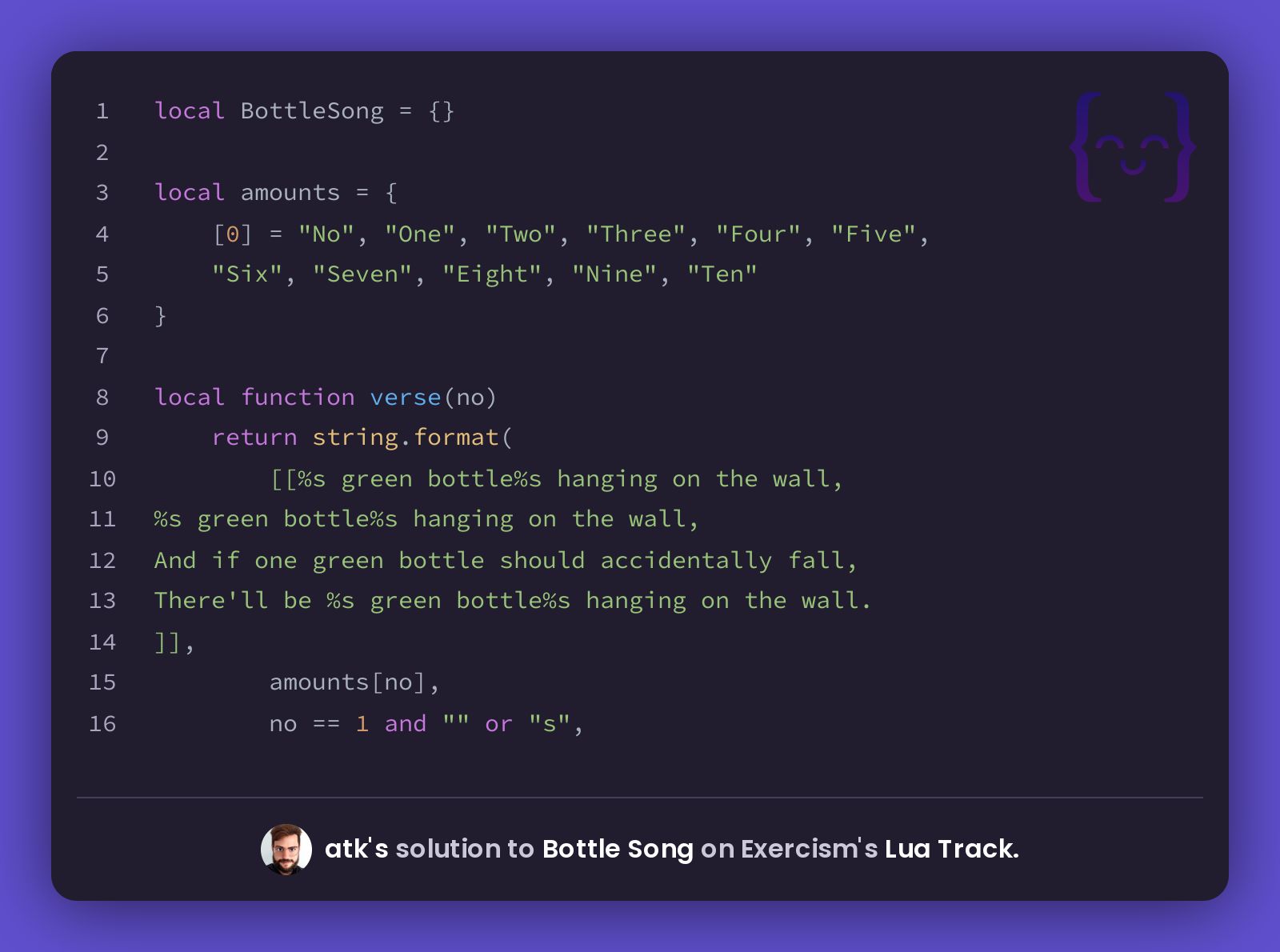 atk's solution for Bottle Song in Lua on Exercism